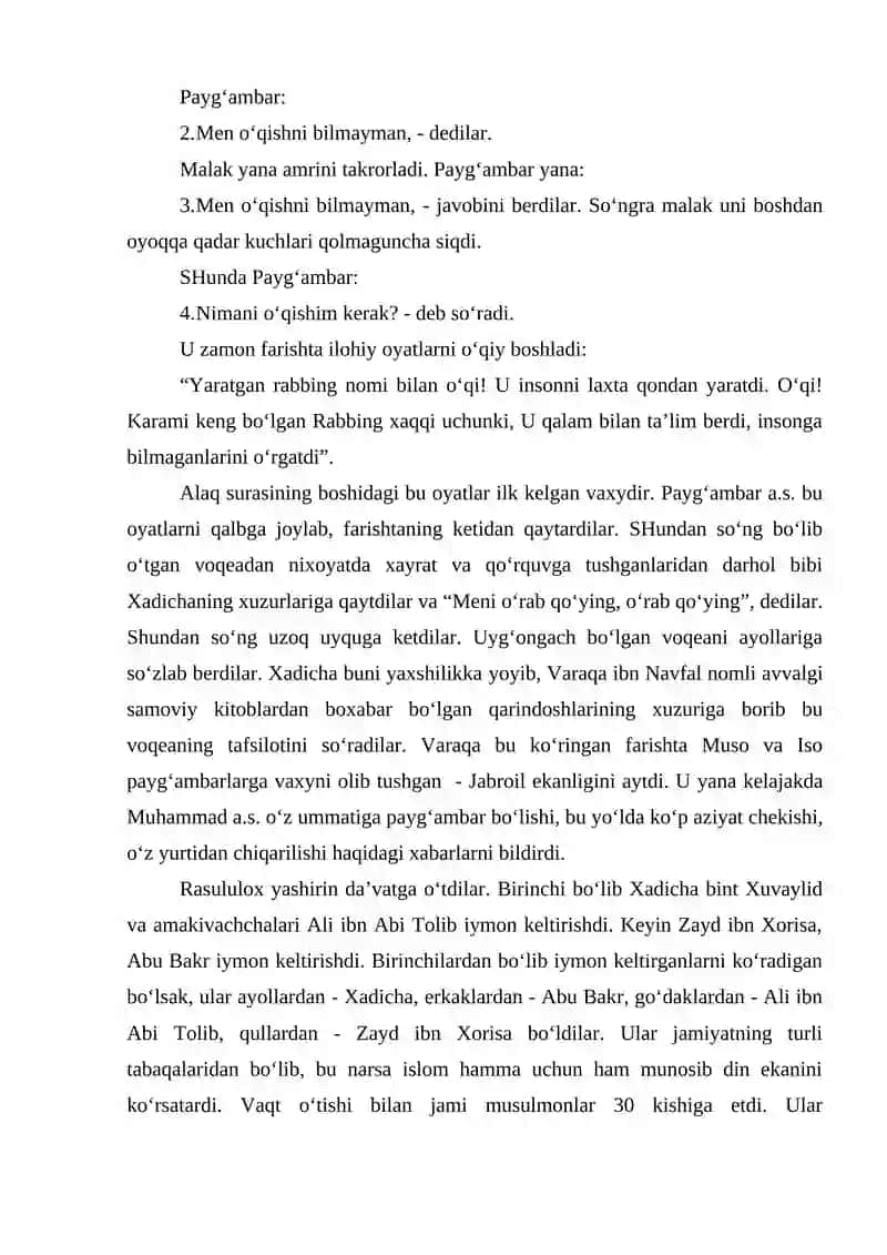 ISLOM DINI TARIXI VA MOHIYATI 4