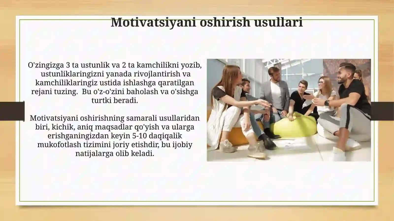 Motivatsiya va uning shaxs faoliyatidagi o‘rni 4
