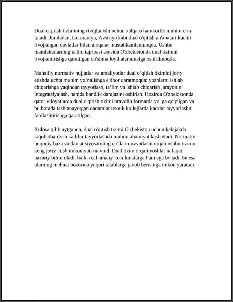 Dual o‘qitish tizimining huquqiy-asoslari va normativ bazasi 4