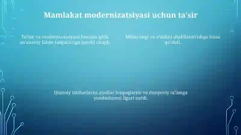 Jadid marifatparvarlarining o'lka ijtimoiy manaviy hayotida tutgan o'rni 4
