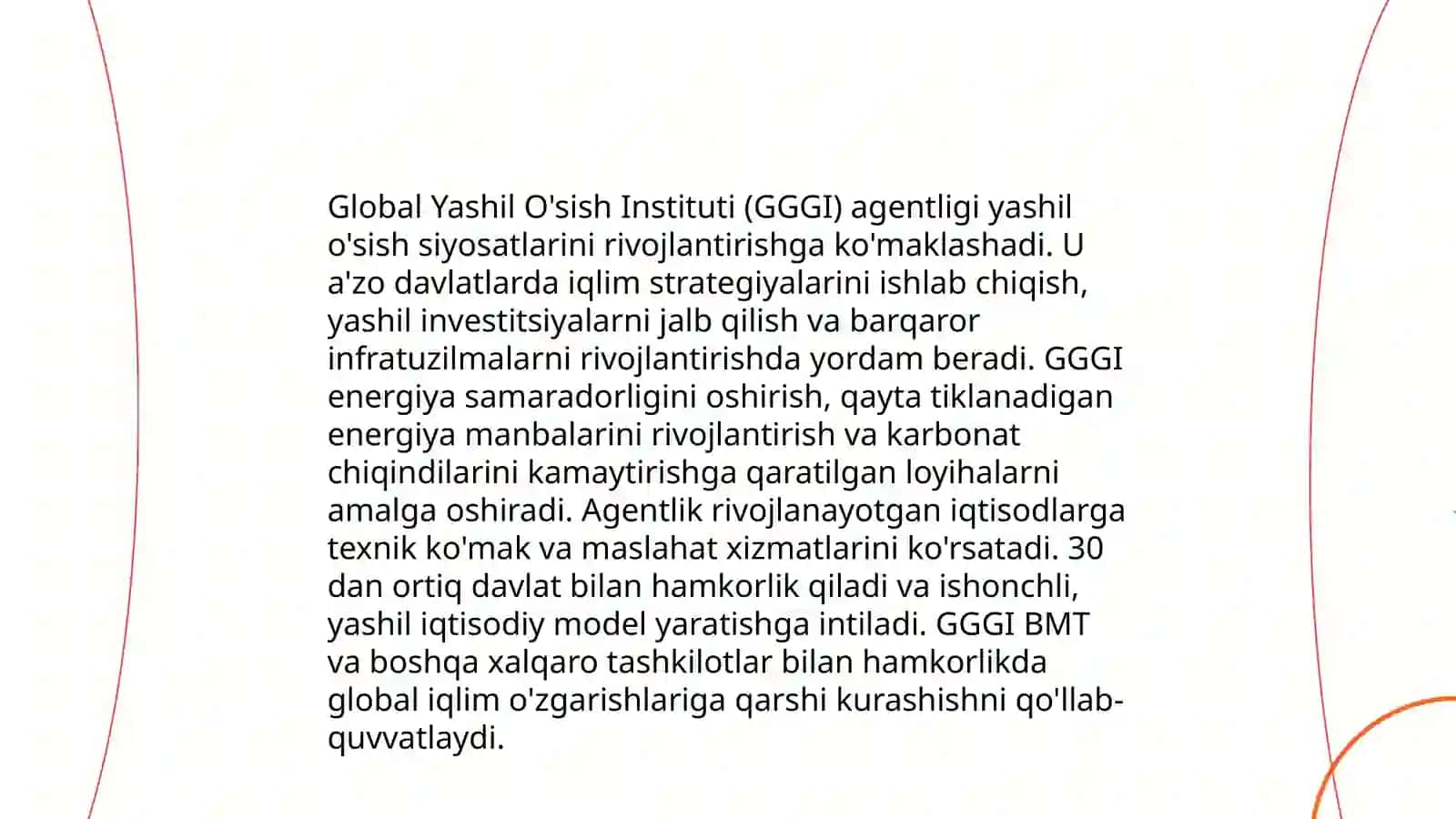 "Yashil iqtisodiyot"ga oʻtish jarayonini baholashning GGGI va Dual Citizen xalqaro agentliklarining reytingi usuli 4