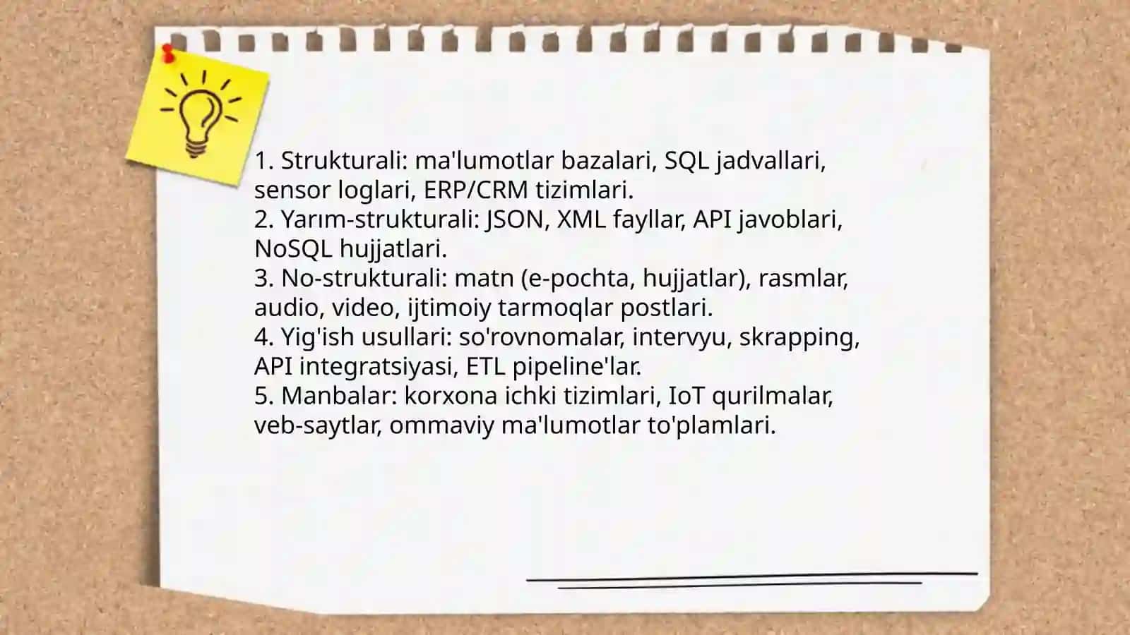 Ma'lumotlar Va Axborot Tahlili texnologiyalariga obzor 4