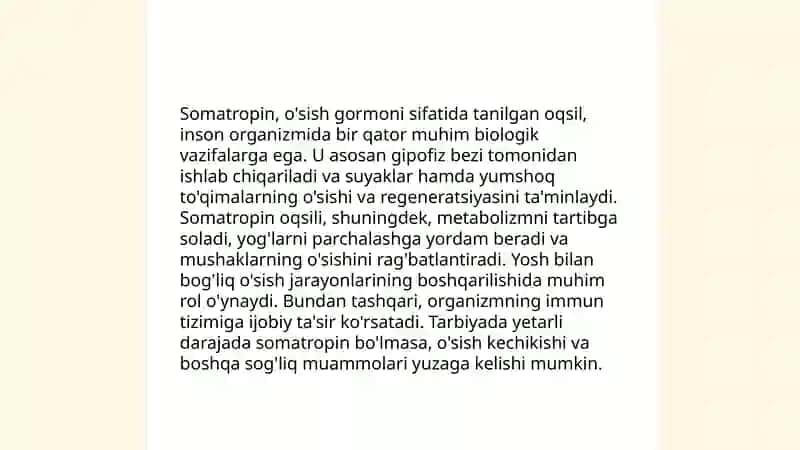 Gen muhandisligi yordamida somatropin oqsilini sintezlash 4
