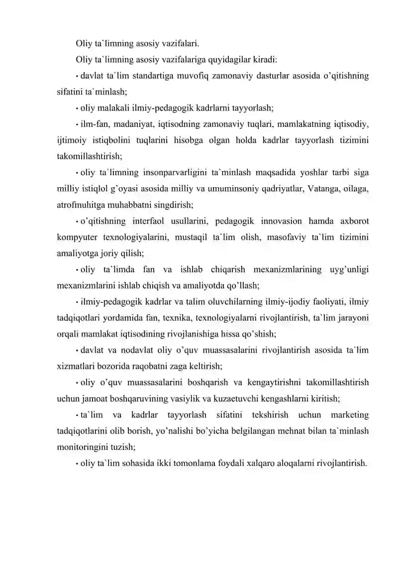 “Mutaxassislikka kirish” fani va uning vazifalari 4