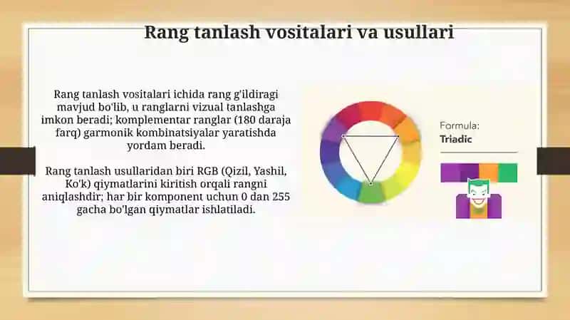 Vektorli grafik muharrirda ranglar bilan ishlash 4