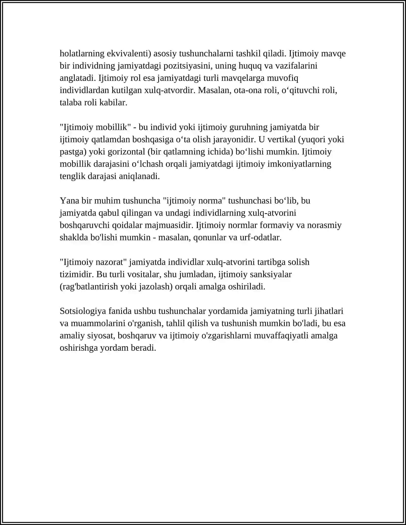 SOTSIOLOGIK TADQIQOTLAR VA UNI OʻTKAZISH METODLARI 4