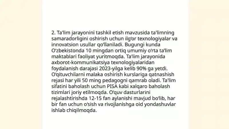 Ta`lim shakli va uni tashkil etish tushunchasi.Óquv jarayoninig tashkil etish shakllari.Dars tuzilishi va turlari.Ta'lim turlari. 4