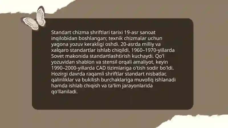 Standart chizma shriftlari 4
