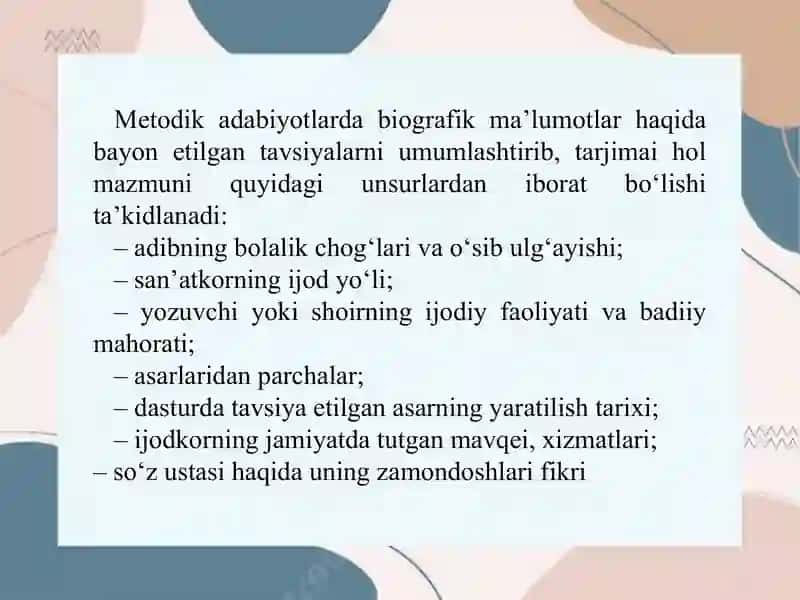 Tarjimai hollarni o‘rganishning o‘ziga xos xususiyatlari 4