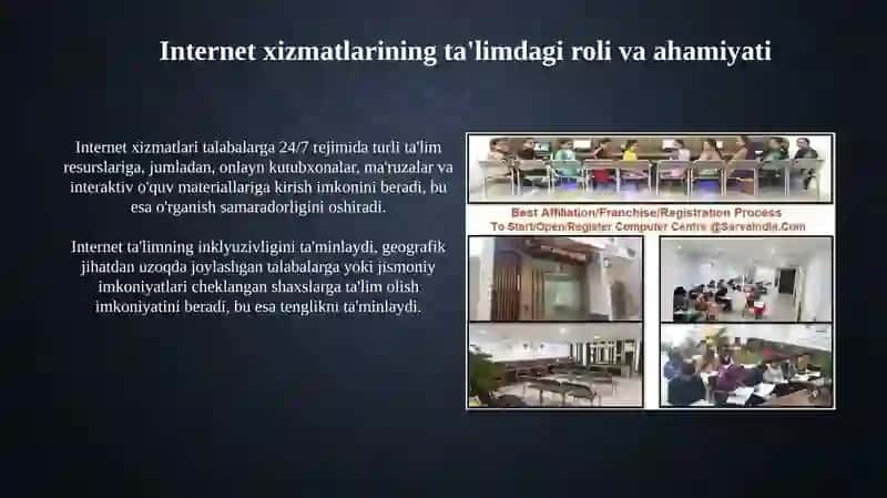 Ta'limda Internet Xizmatlaridan Foydalanish 4