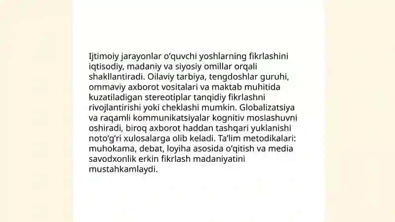 Erkin fikrlash madaniyati 4