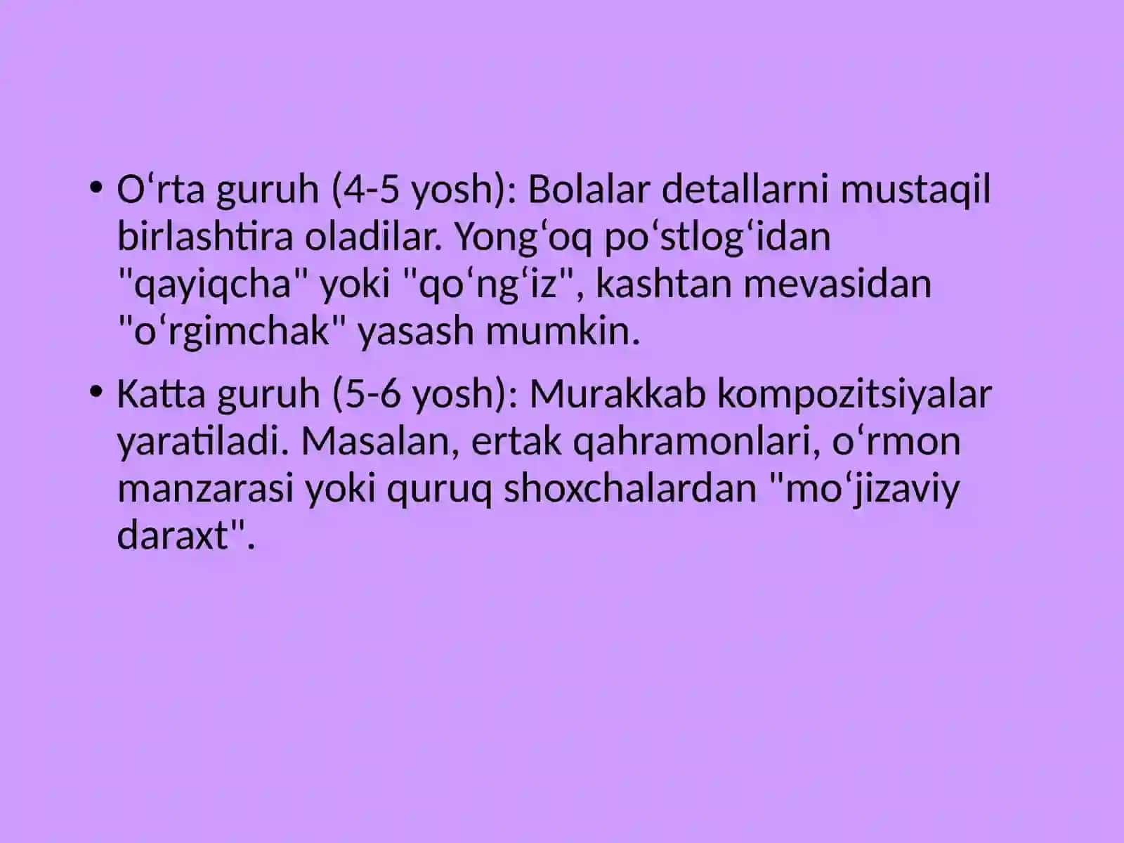 Tabiat materiallaridan koʻrgazma tashkil etish 4