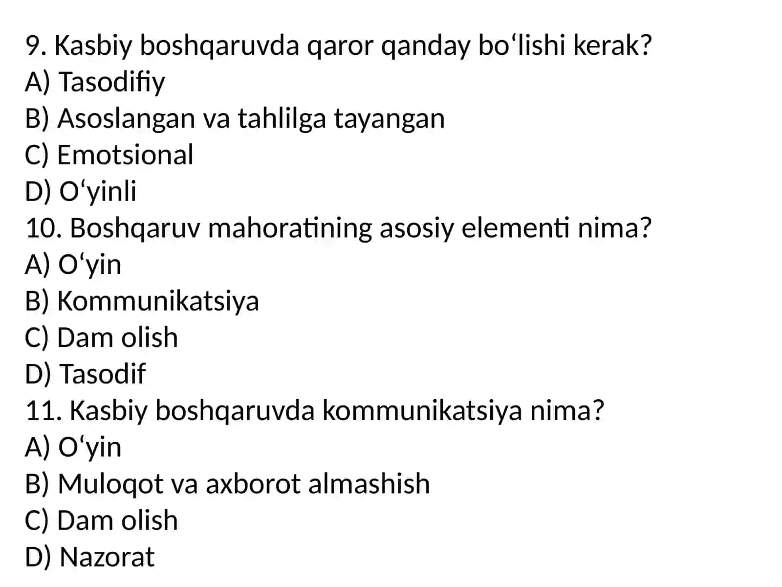 Boshqaruv kasbiy mahorat sifatida 4