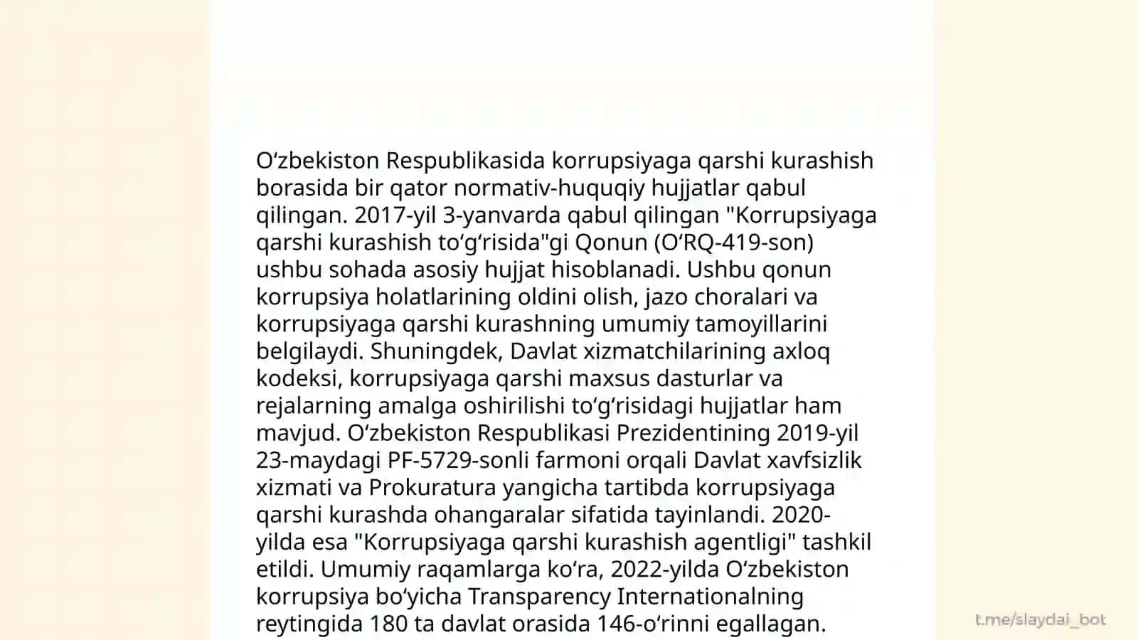 O'zbekistonda Korrupsiyaga qarshi kurash tarixiy rivojlanishi 4