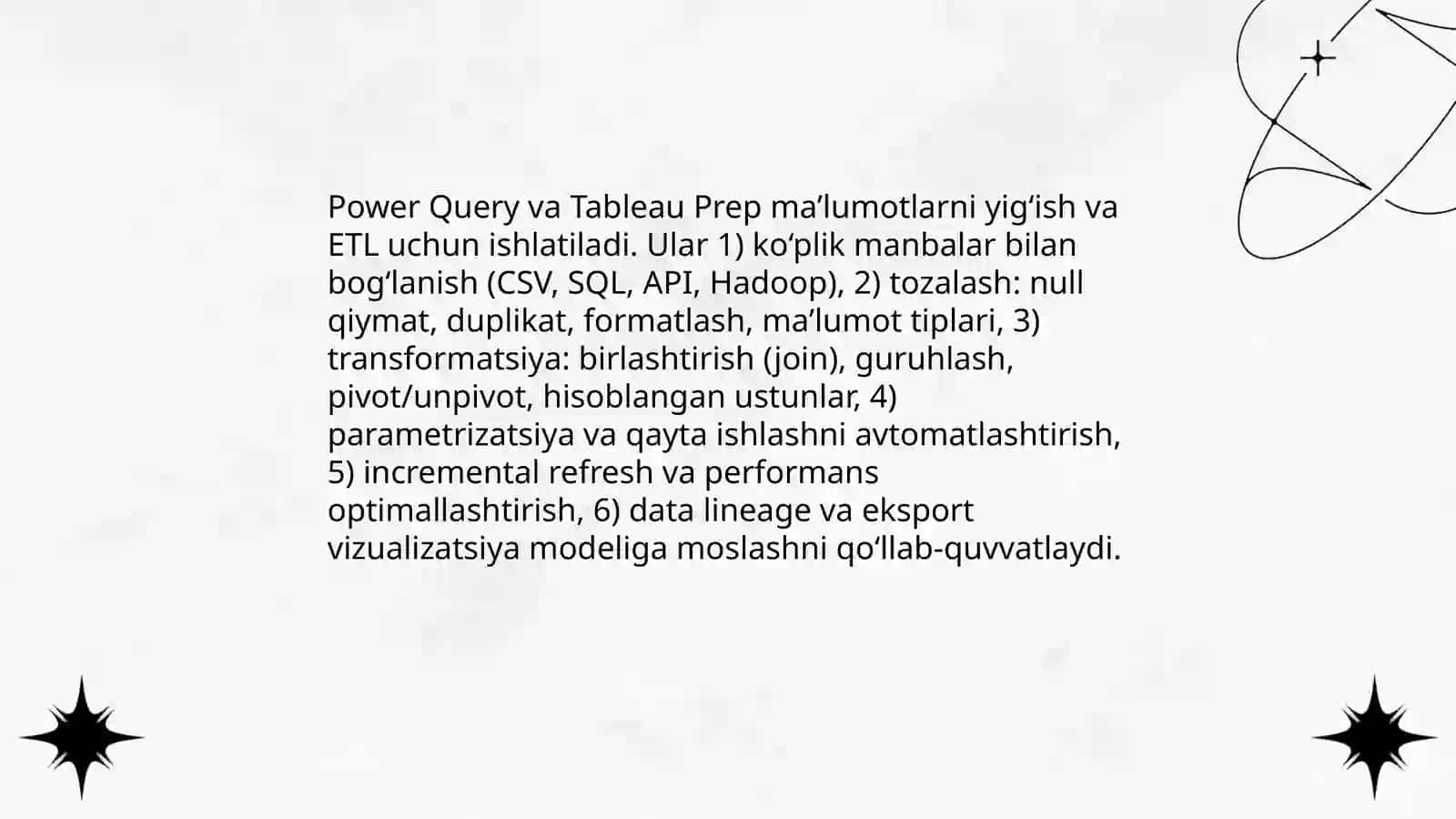 Big Data tahlili: Ma’lumotlarni vizuallashtirish (Power BI yoki Tableau) 4