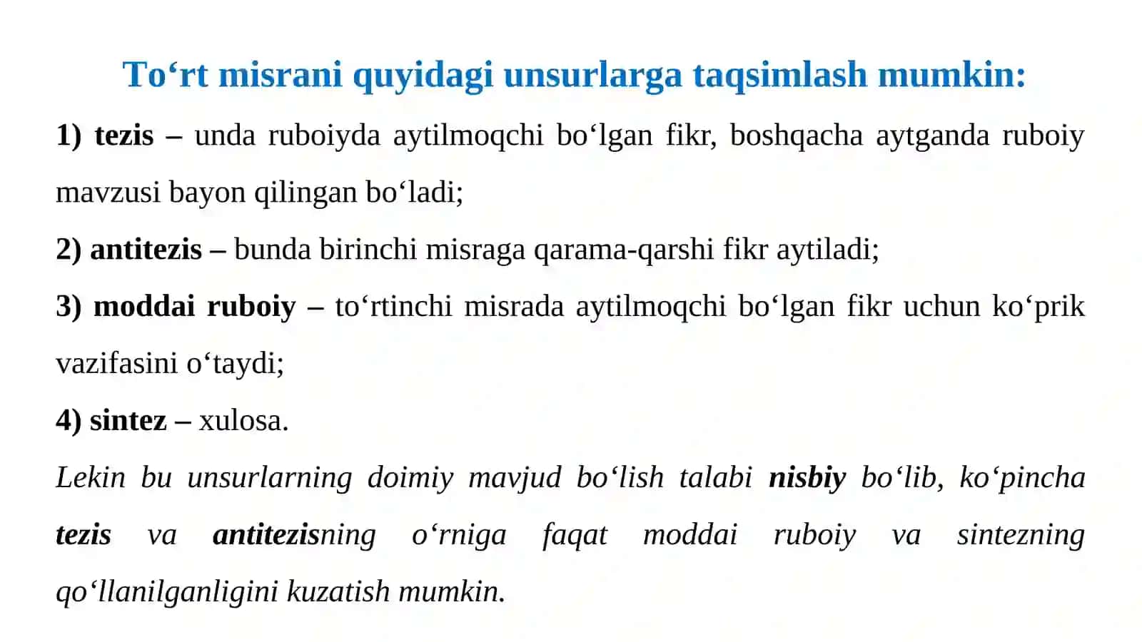 MUMTOZ SHE’RIYAT 4