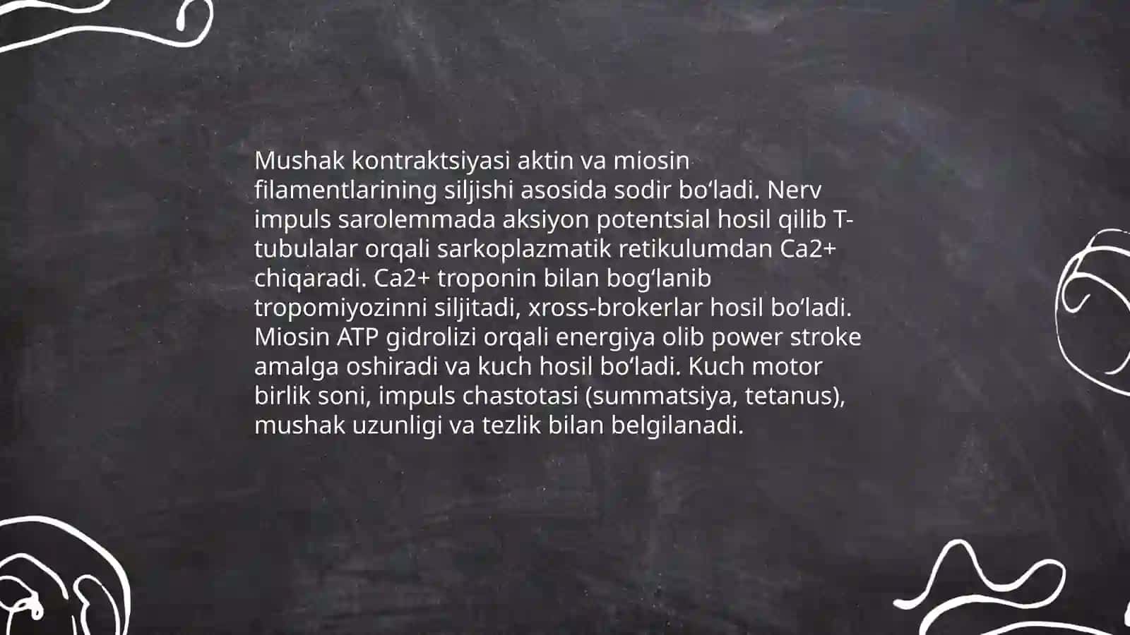 Muskul xossalarini fiziologiyasi 4