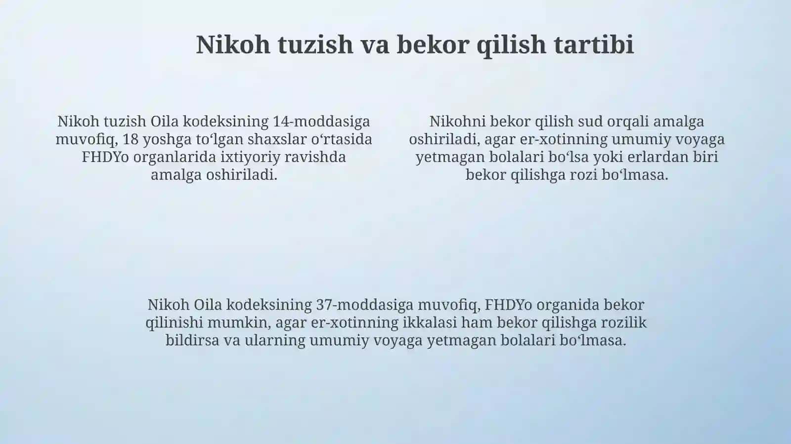 Oilaning huquqiy meʼyoriy asoslari 4