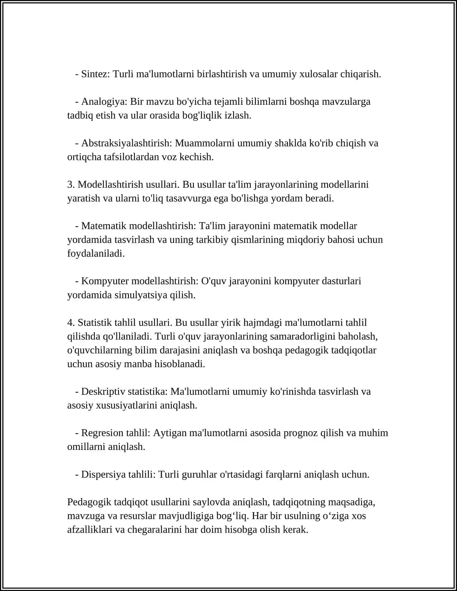 UMUMIY PEDAGOGIKANING ILMIY TADQIQOT METODLARI 4