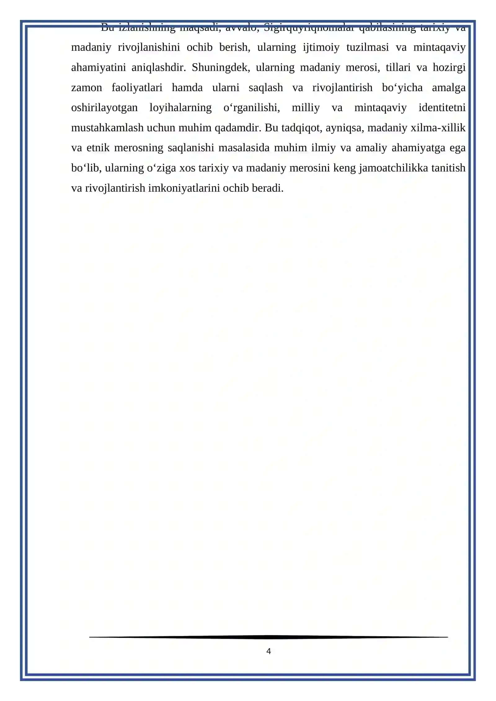 Sigirquyriqnomalar qabilasi hamda ahamyati haqida 4