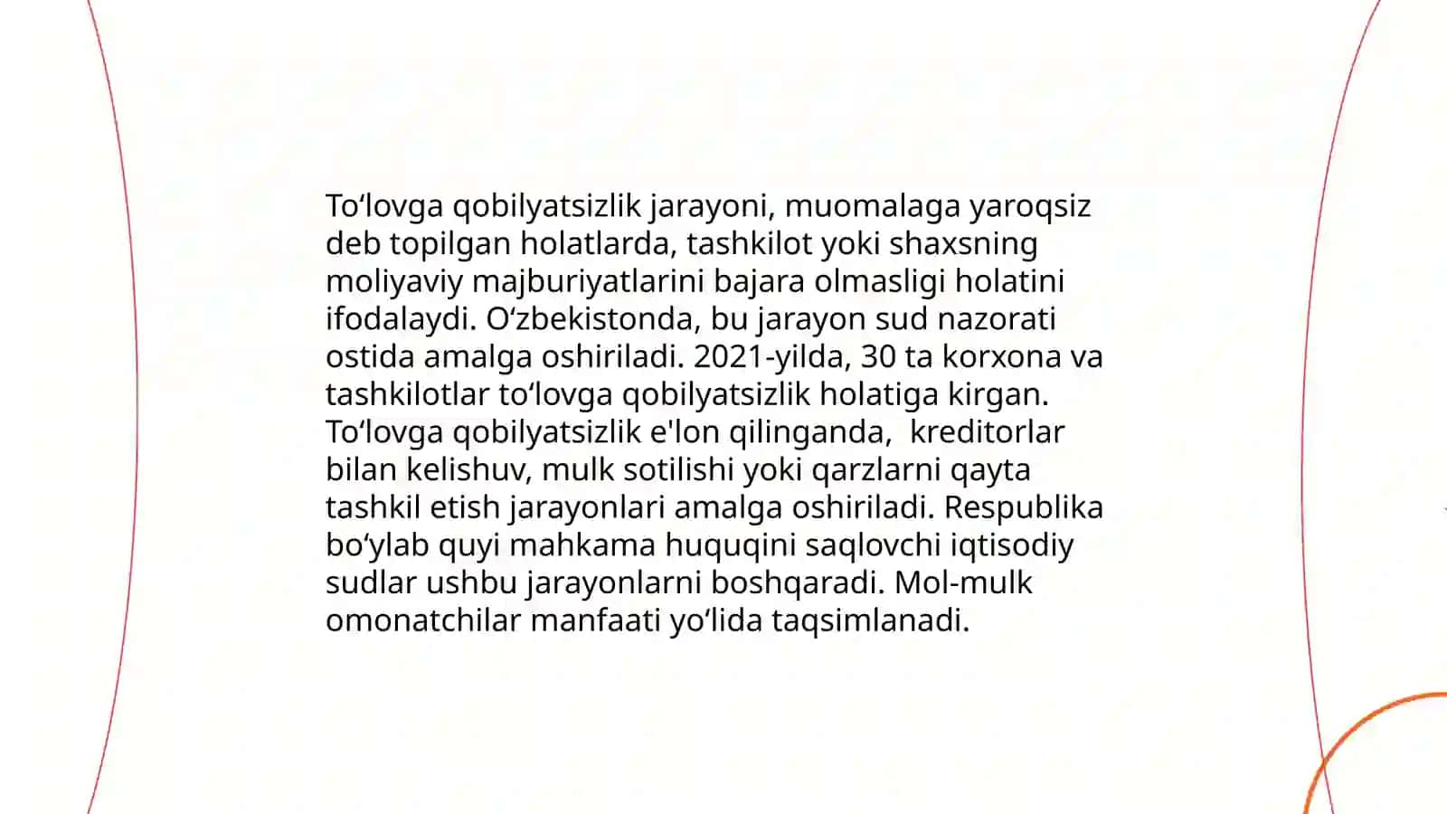 To'lovga qobilyatsizlik tushunchasi 4