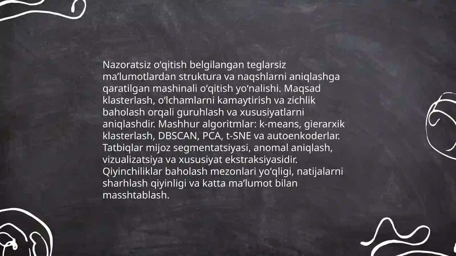 Mashinali oʻqitish 4