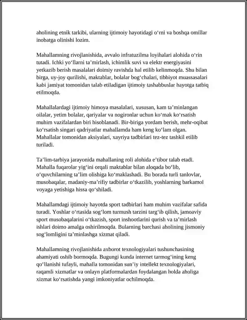 MENING MAHALLAM, MENING FAXRIM 4