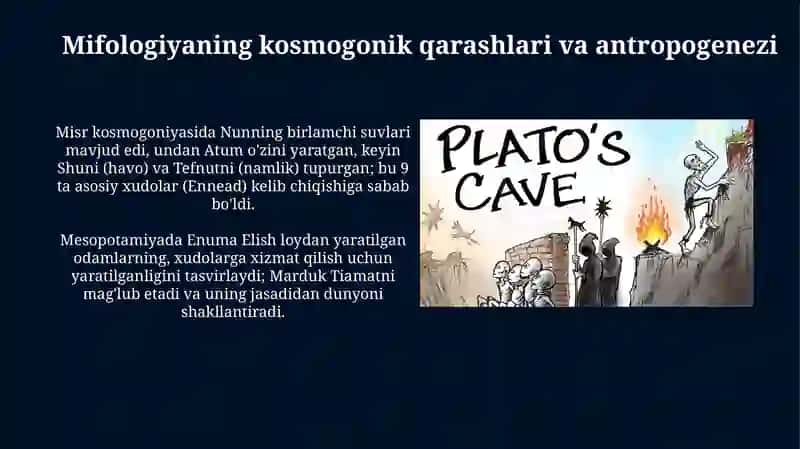 Qadimgi Sharqda asotiriy tasavvurlar va falsafiy bilimlarning paydo bo'lishi 4