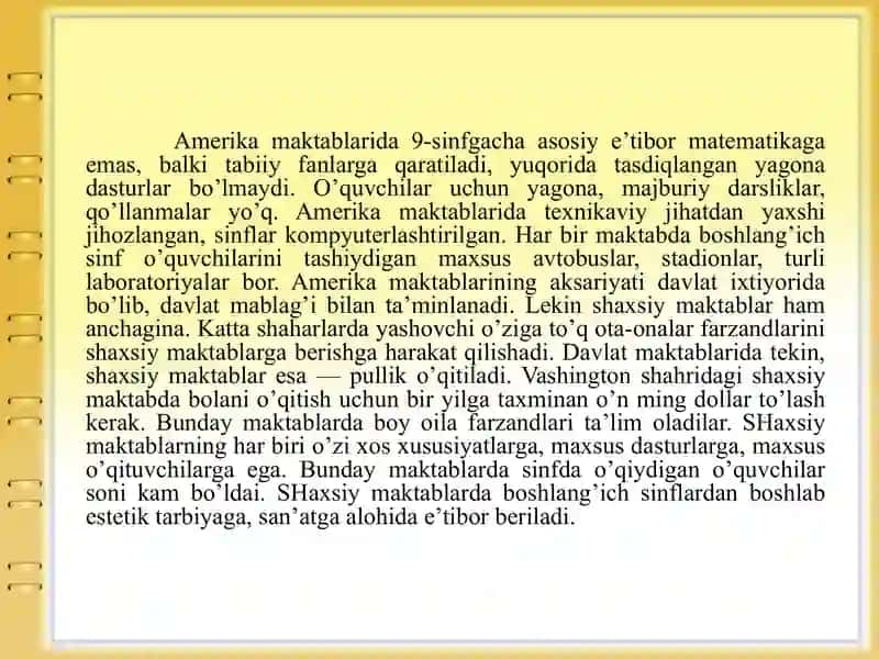 Jahonning rivojlangan davlatlarida ta'lim tizimi 4