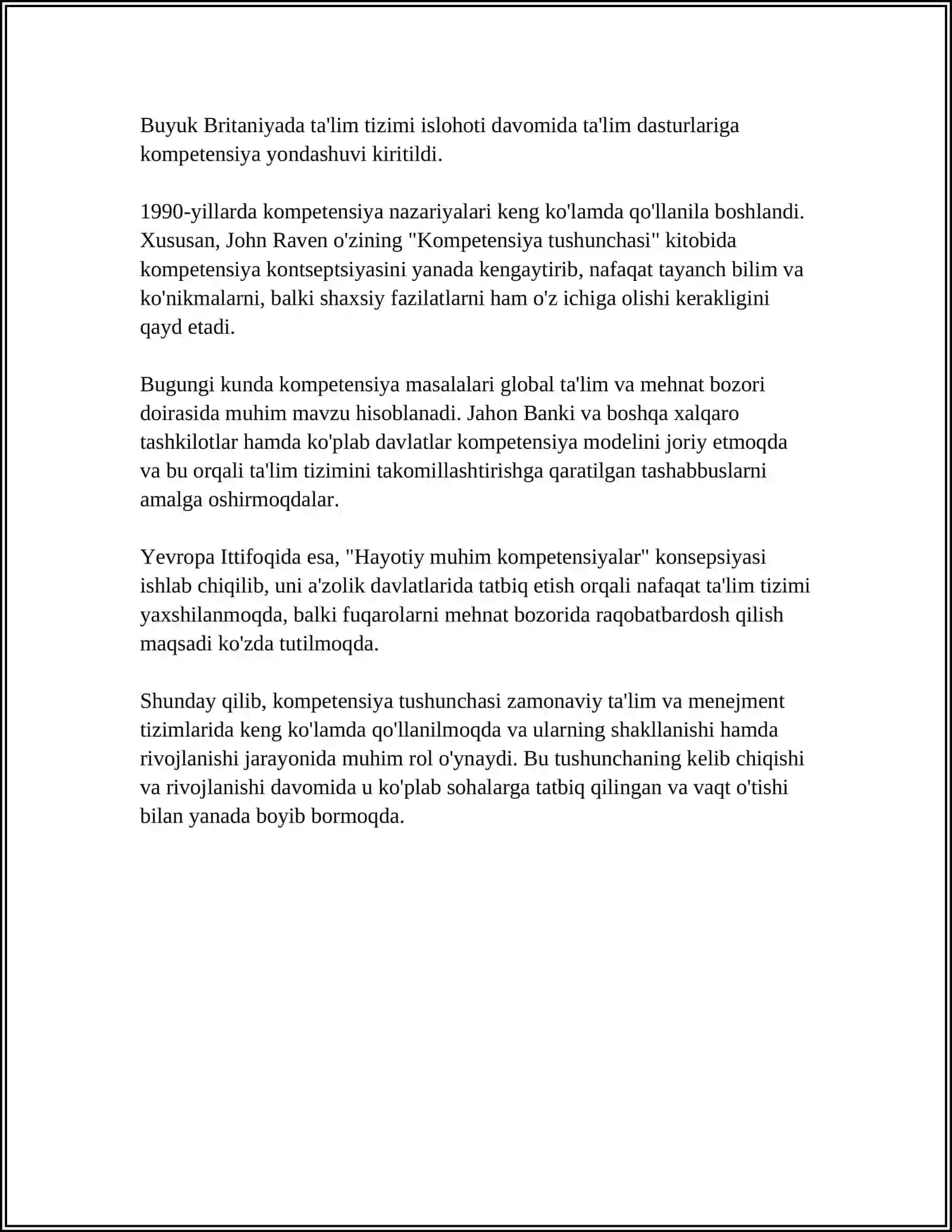 KOMPETENSIYA TUSHUNCHASINING QISQACHA TARIXI 4