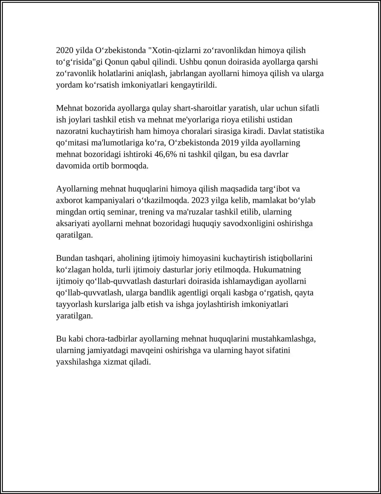 AYOLLAR VA YOSHLARNING MEHNATINI HUQUQIY MUHOFAZAQILISH 4