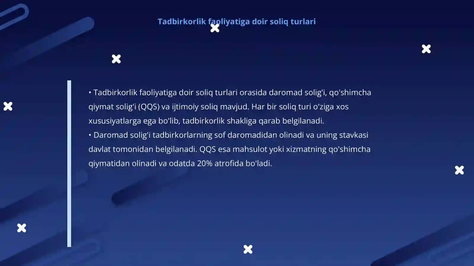 Tadbirkorlik faoliyati bilan shug'ullanuvchi jismoniyshaxslarni soliqqa tortishning xususiyatlari 4