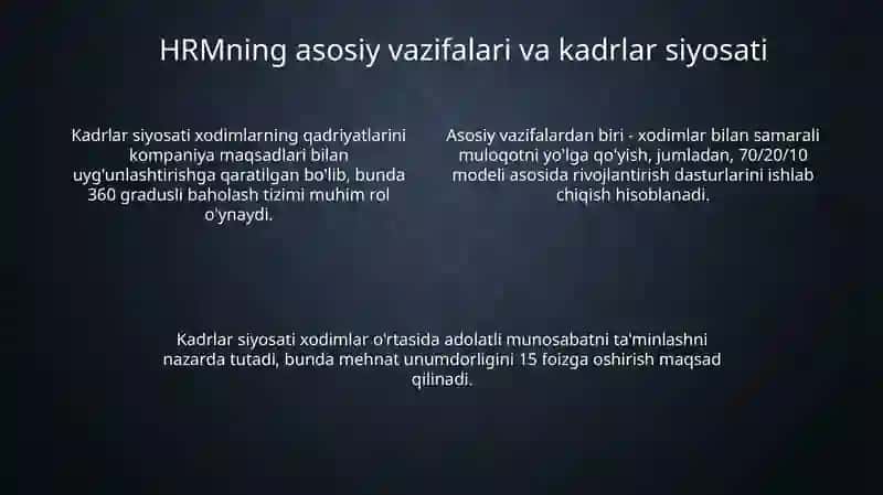 Zamonaviy sharoitlarda inson resurslarini boshqarishning tutgan urni 4