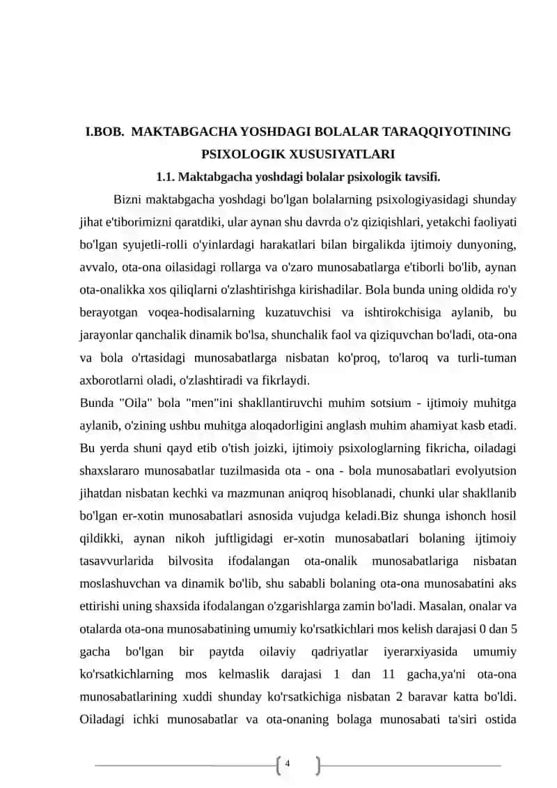 Maktabgacha yoshdagi bolalar taraqqiyoti va faoliyatining psixologik tavsifi 4