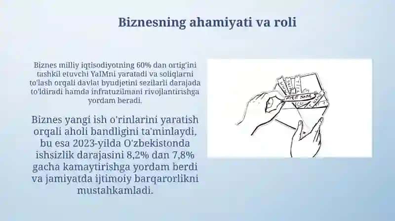 Biznesga kirish fanining mohiyati va ahamiyati 4