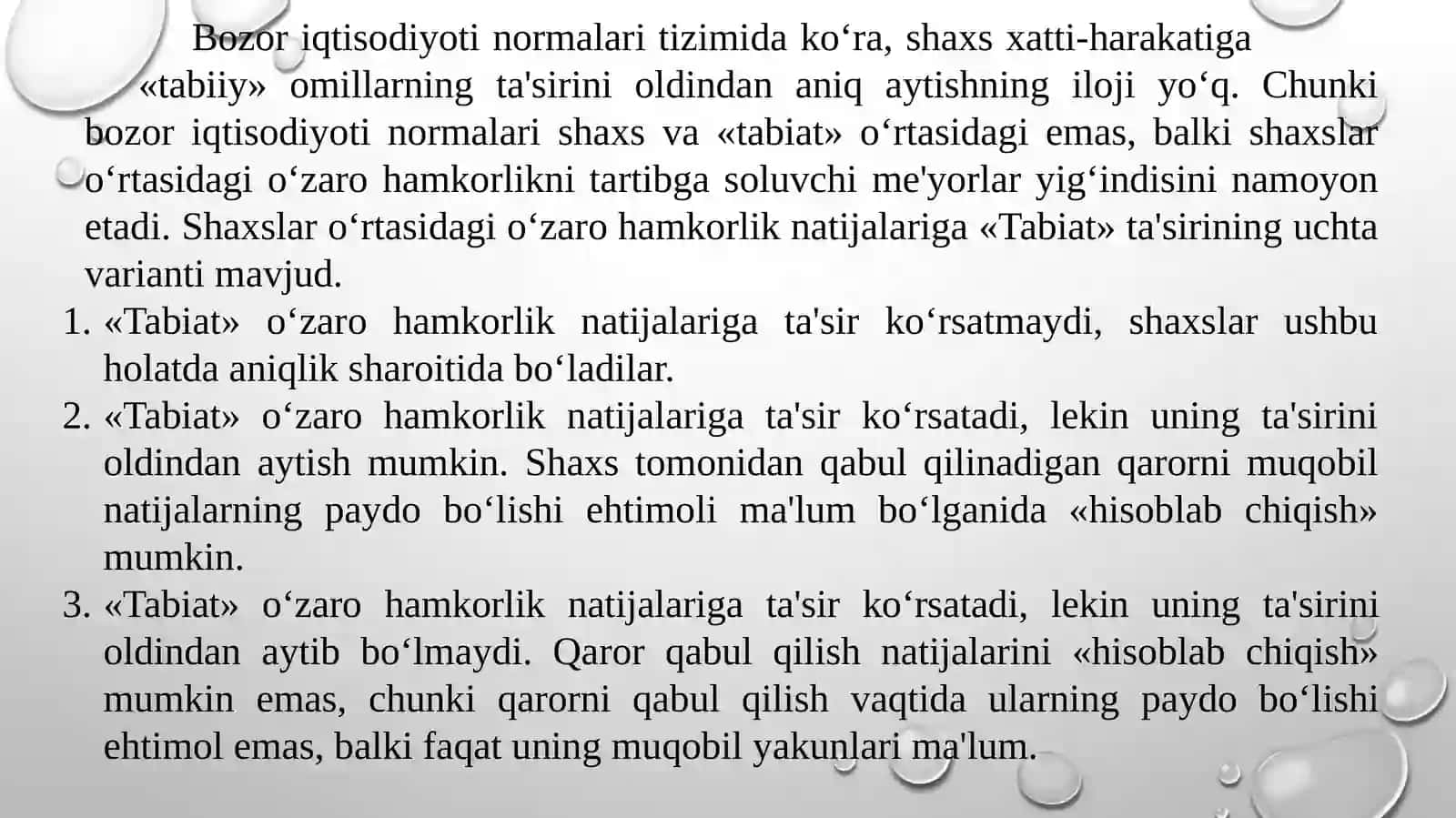 SHARTNOMALARNAZARIYASI 4