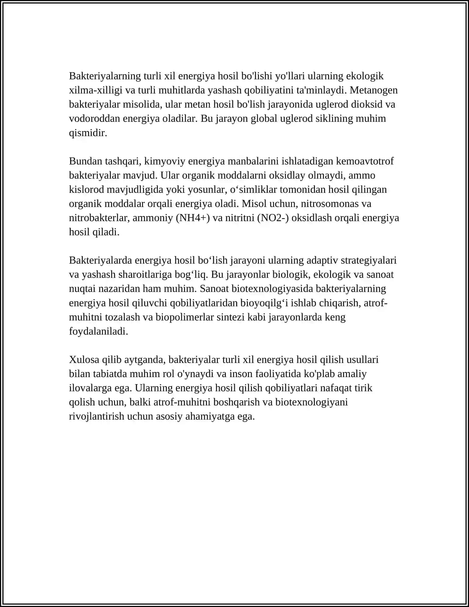 BAKTERIYALARDA FERMENTATIV JARAYONLAR 4