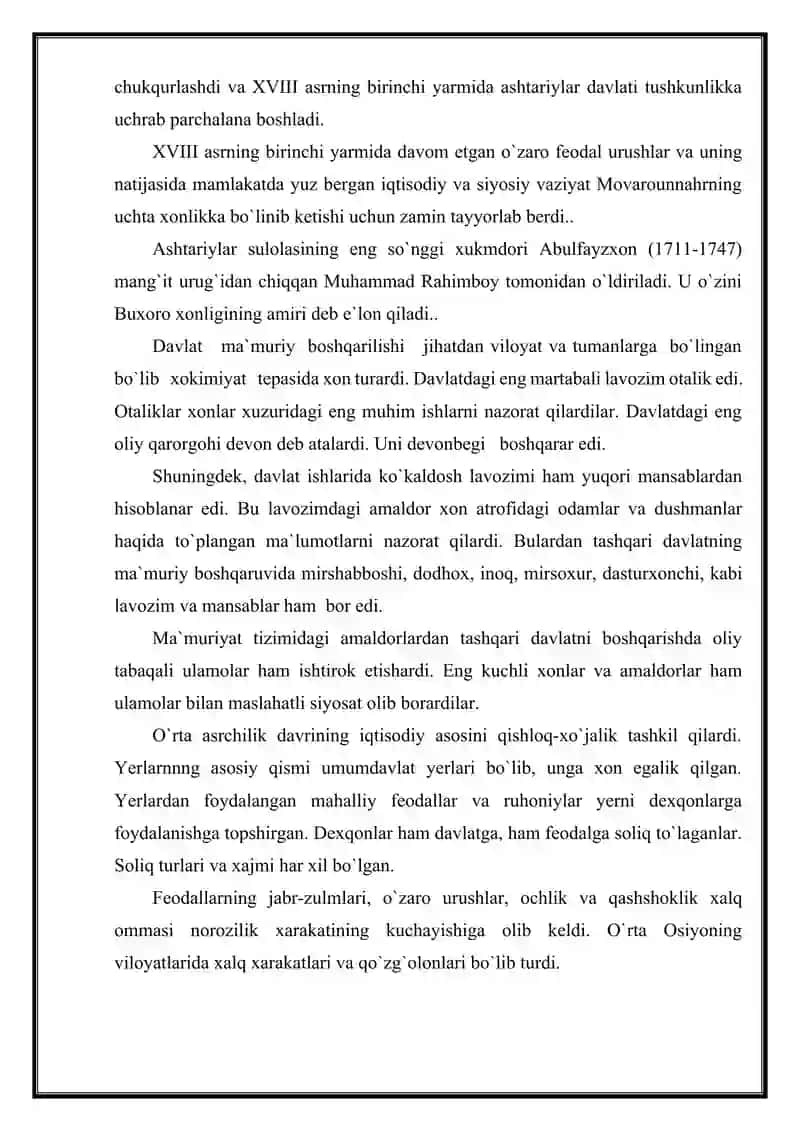 XVII -XIX ASRLARDA O‘RTA OSIYODA FAN 4