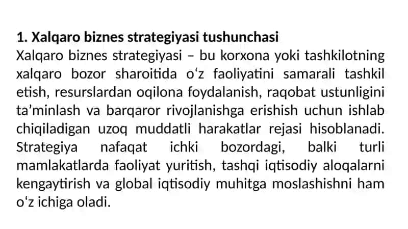 Xalqaro biznes strategiyasi 4