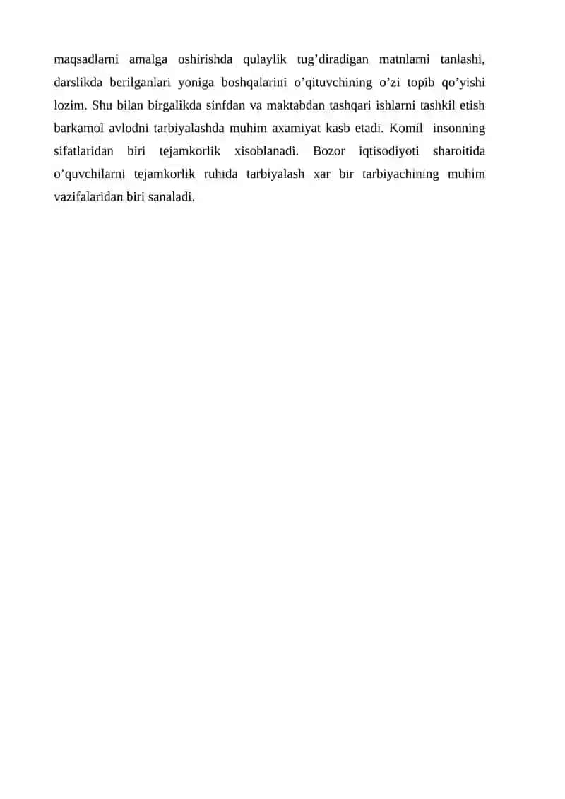 "Sinfdan va maktabdan tashqari ishlarda tejamkorlik tarbiyasi" 4