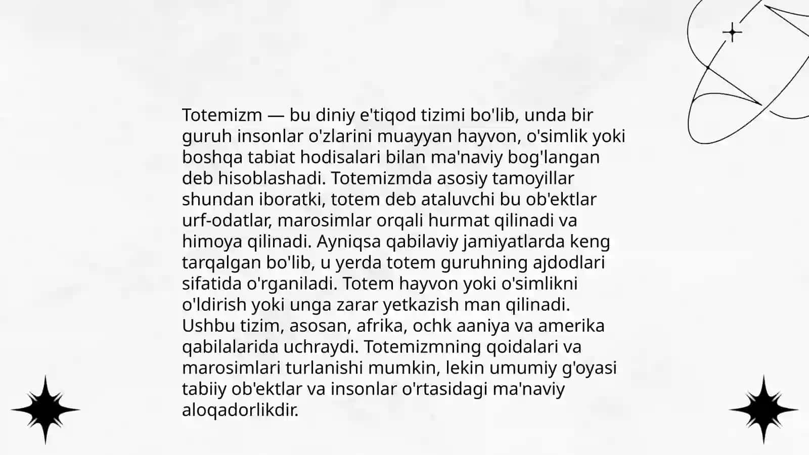 Animizm, totemizm, fetishizm, sehr magiyalarining qiyosiy tahlili 4