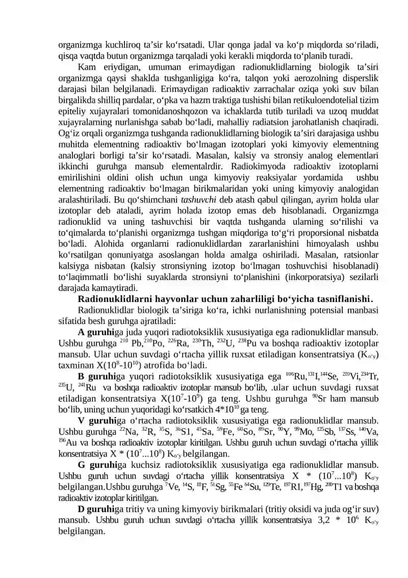 7-mavzu. Radioaktiv moddalar toksikologiyasi 4