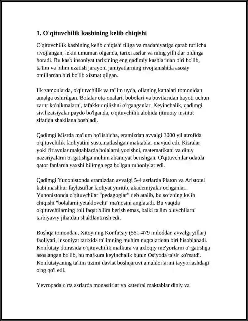 O'qituvchining Kasbiy Mahoratini Rivojlandirish Tarixi 4