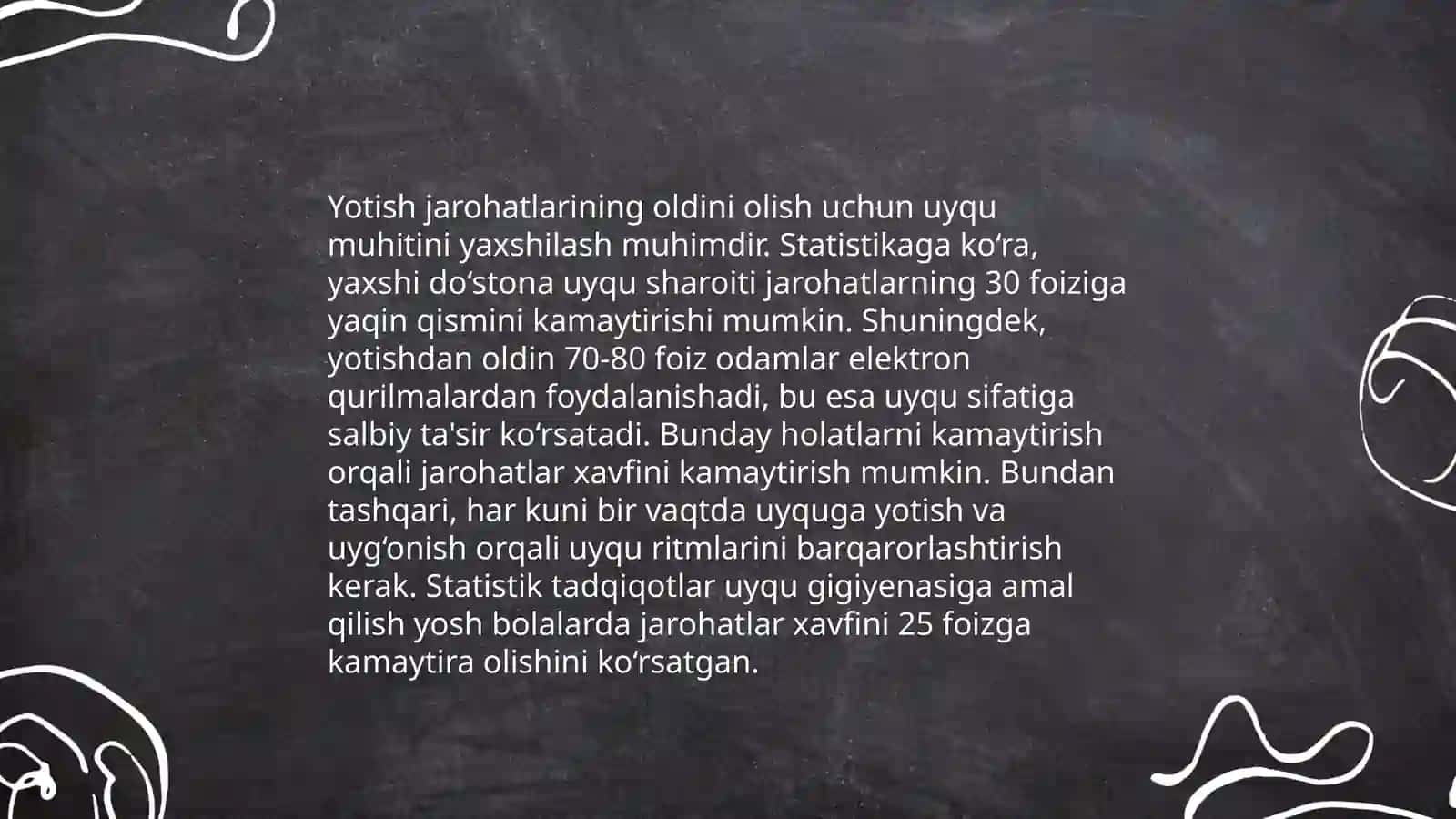 Xastalangan qariyalarni ortopedik parvarishlash 4
