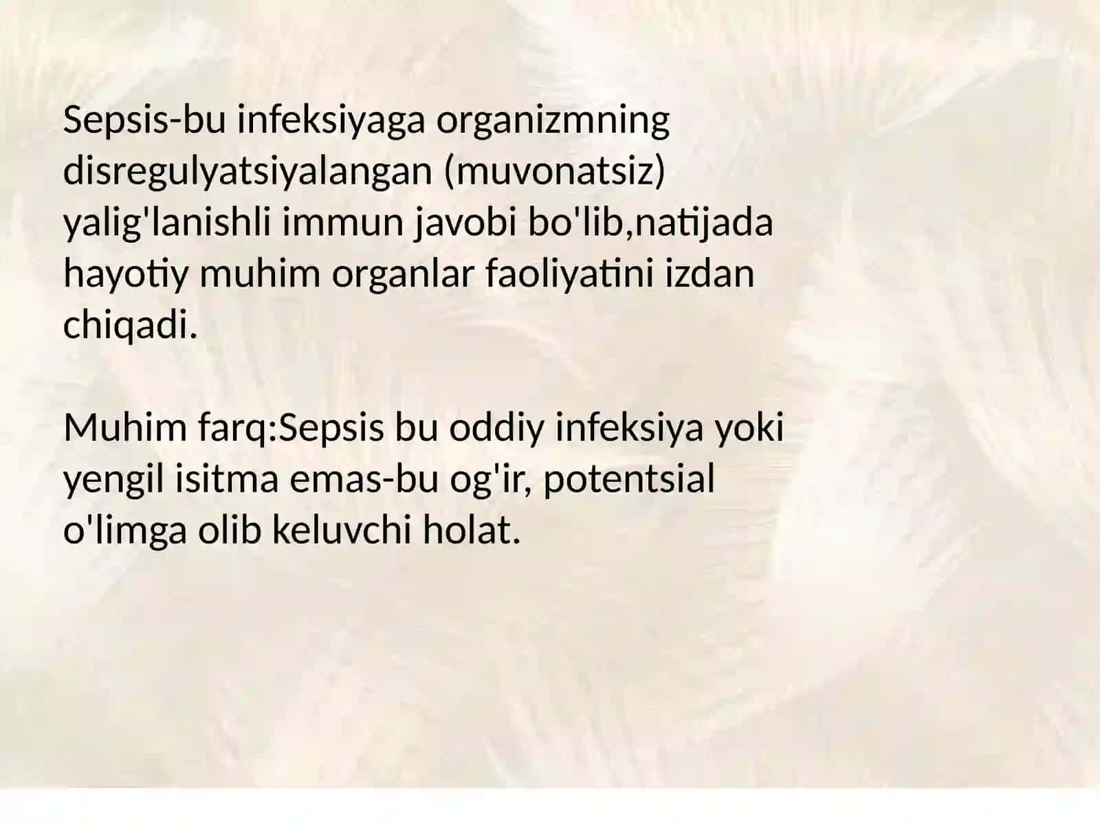 SEPSISNING ZAMONAVIY TASNIFI 4