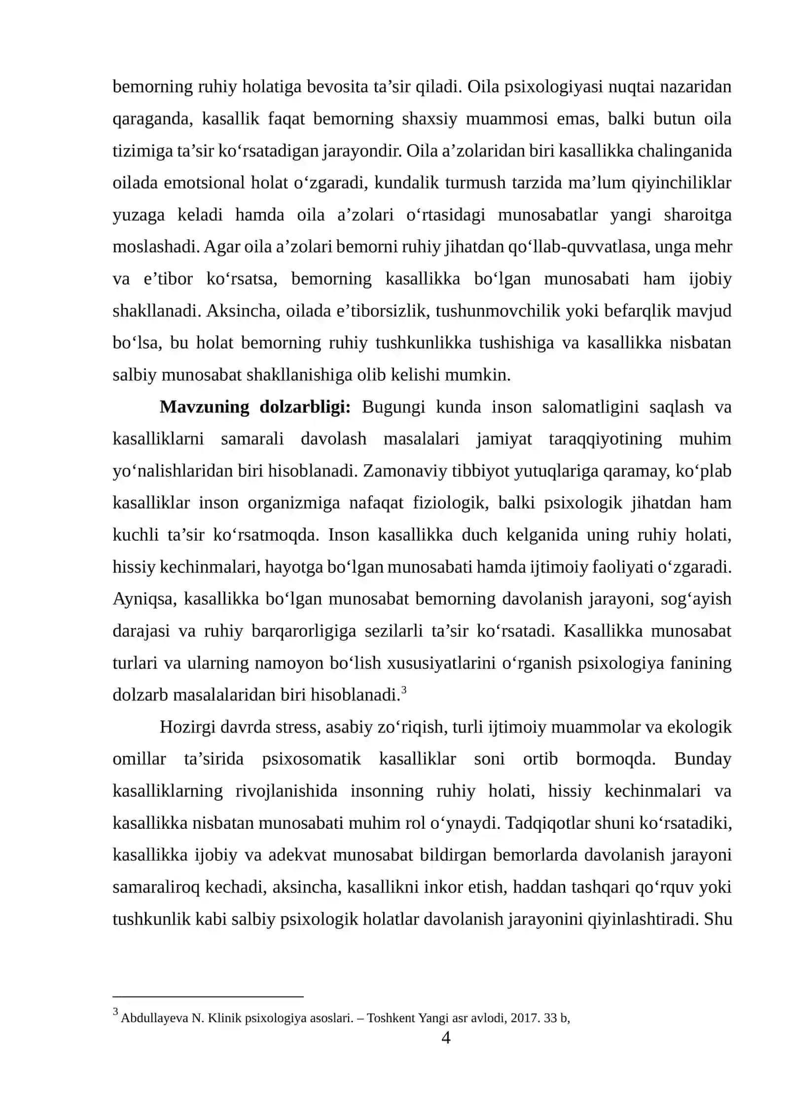 Kasallikka munosabat turlari va uning namoyon bo‘lishi 4