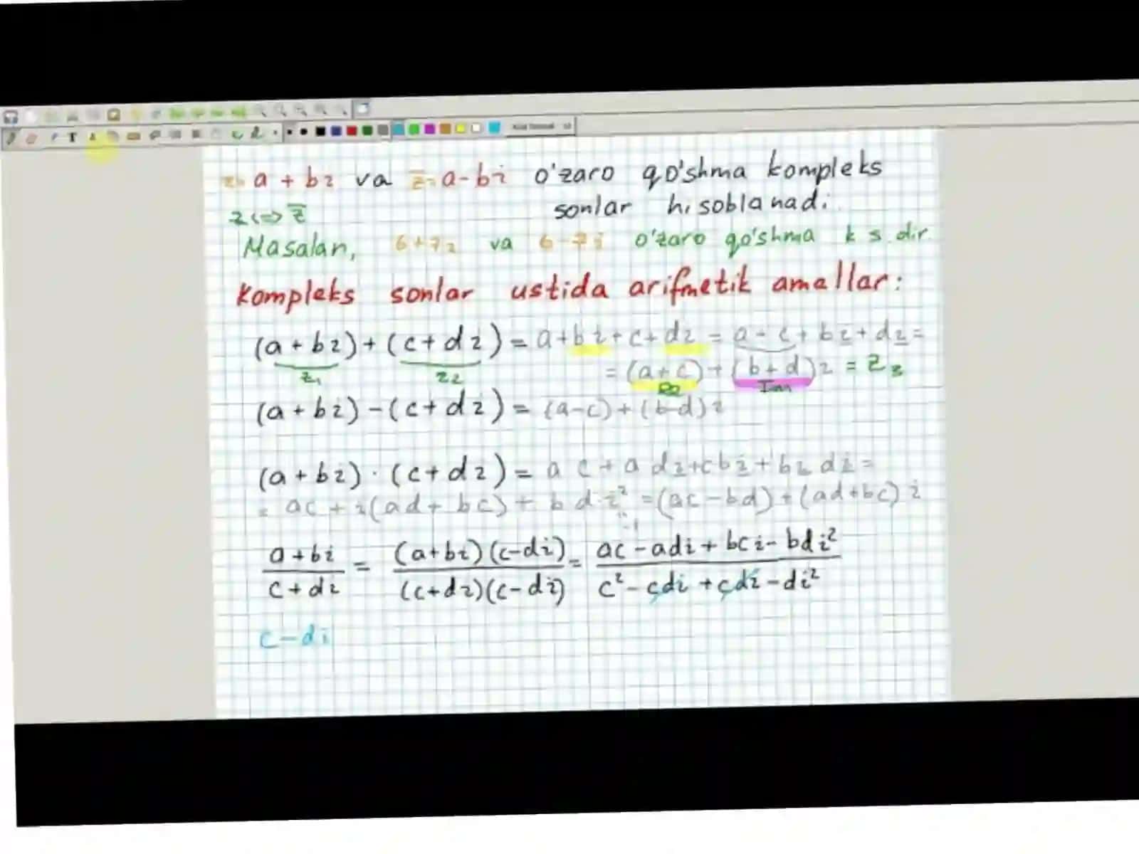 Kompleks sonlar 4