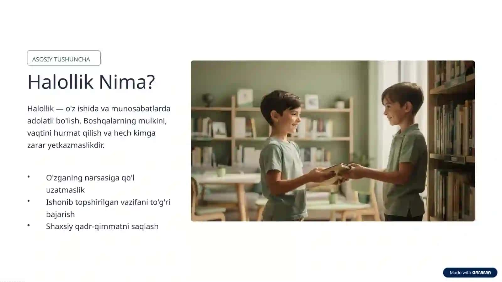 Rostgo'ylik va Halollik 4