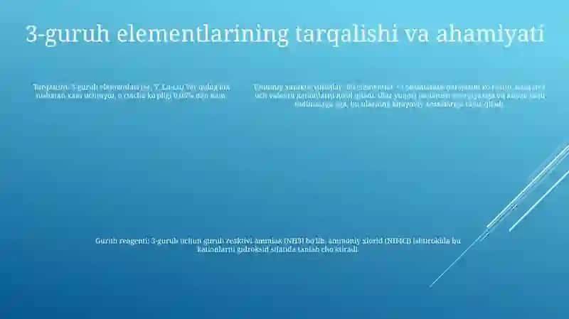 3-Guruh Kationlarining Umumiy Tavsifi Va Guruh Reagentining Ta'Siri 4