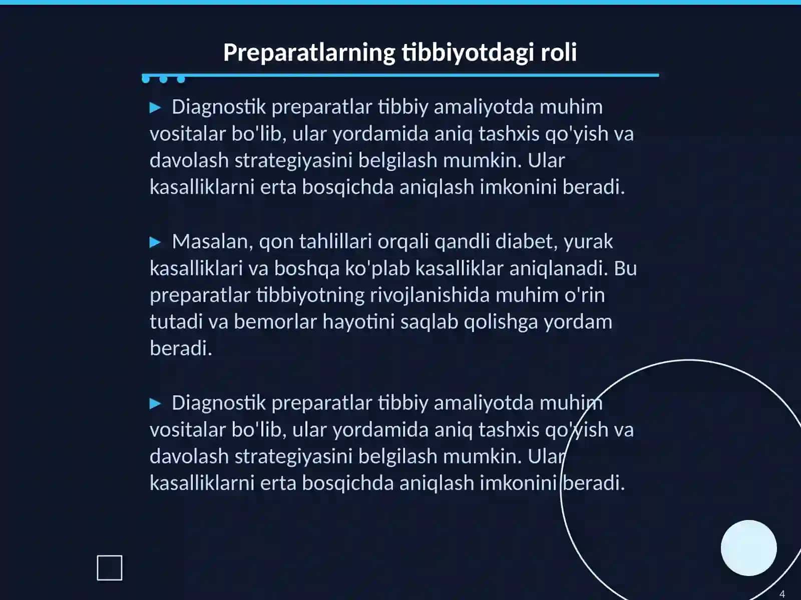Diagnostik preparatlarini standartlash 4